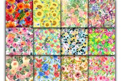 Summer Floral Digital Papers - Seamless Patterns Product Image 4