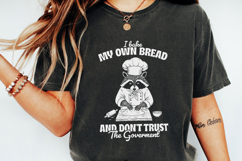 Bake My Own Bread Raccoon PNG, Funny Sarcastic Quote, Product Image 2