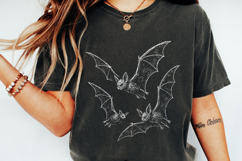 Vintage Bats PNG Clipart for Gothic Halloween Decor, Bat Product Image 3