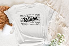 Winter Words PNG, Cozy Sweaters, Winter Tshirt Design, Snow Product Image 5