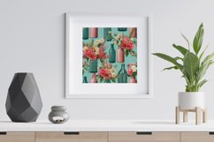 Bottle Flower Bouquets Digital Papers - Seamless Patterns Product Image 4