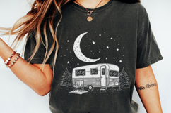 Camping Life PNG, Retro Camper Under Stars, Outdoor Product Image 5