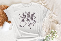 Dancing Skeletons PNG, Funny Skeleton Design, Spooky Product Image 5