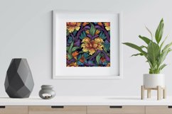 Art Nouveau Flowers Digital Papers - Seamless Patterns Product Image 4