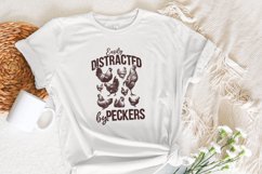 Easily Distracted By Peckers PNG, Chicken Humor Design, Product Image 5