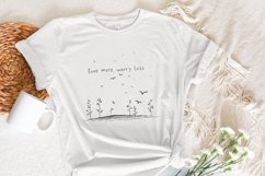 Love More Worry Less Png, Sublimation Design, Valentine Product Image 5