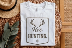 He’s Hunting. Antlers Art PNG, Hunting, Hunting PNG, Deer Product Image 4