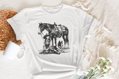 Retro Cowgirl Dog PNG, Western Wild West Digital Download, Product Image 5