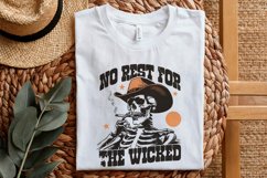 No Rest for the Wicked PNG, Western Cowboy Skull Design Product Image 5