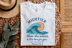Mightier Than The Waves PNG, Psalm 93:4, Christian Product Image 5