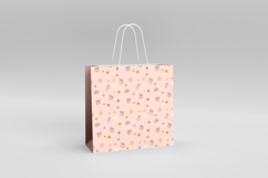 4 Pink and Gold Christmas Seamless Patterns, Digital Paper Product Image 5