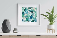 Watercolor Sea Glass Digital Papers - Seamless Patterns Product Image 4