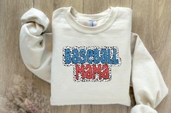 Trending Baseball Mom PNG, Dalmatian Glitter Sublimation Product Image 5