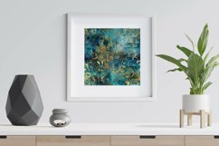 Blue and Gold Grunge Digital Papers - Seamless Patterns Product Image 5