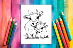4 Cute Pets Coloring Pages, Mothers Day Printable Designs Product Image 5