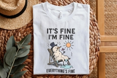 It&#039;s Fine I&#039;m Fine Everything&#039;s Fine PNG, Funny Melting Product Image 4