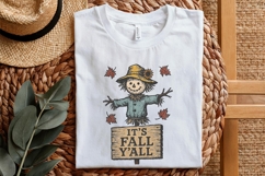 It’s Fall Y’all PNG, Scarecrow Autumn Shirt, Cute Fall Product Image 5