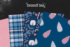 16 Winter &amp; Blush Seamless Patterns Product Image 5