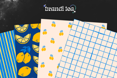 Lemon Coquette Seamless Patterns - 16 JPEG Patterns Product Image 7