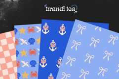 Nautical Coquette Seamless Patterns - 16 Summer JPEG Pattern Product Image 7