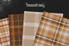 16 Autumn Plaid Seamless Patterns Product Image 5