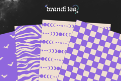 16 Ivory &amp; Lilac Seamless Patterns Product Image 7