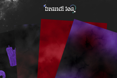 Goth Watercolor Seamless Patterns Product Image 6