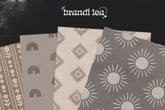 Boho Kraft Seamless Patterns - 16 JPEG Patterns Product Image 7