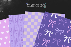 Lilac Coquette Seamless Patterns - 16 JPEG Patterns Product Image 7