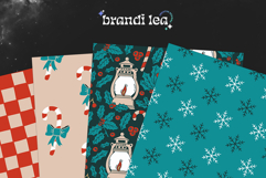 16 Happy Holidays Seamless Patterns Product Image 5