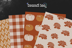 16 Terracotta Autumn Seamless Patterns Product Image 5