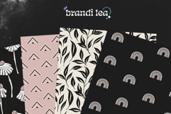 16 Blush &amp; Coal Seamless Patterns Product Image 5