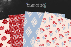 Poppy &amp; Sky Seamless Pattern Set Product Image 7
