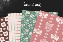 16 Blush Valentine Seamless Patterns Product Image 7