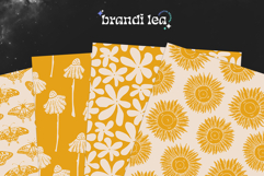 16 Ivory &amp; Gold Seamless Patterns Product Image 7