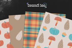 16 Teal Pumpkin Seamless Patterns Product Image 5