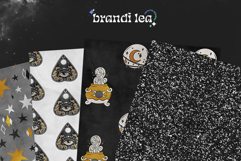 16 Golden Witch Seamless Patterns Product Image 5