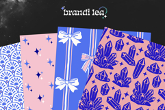 Indigo Quartz Seamless Pattern Set Product Image 7
