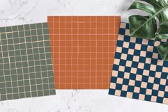 Cozy Grid &amp; Checker Digital Paper Product Image 5