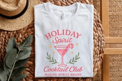 Holiday Spirit Cocktail Club PNG, Festive Christmas Drink, Product Image 4