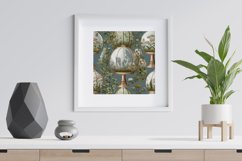 Botanical Glass Domes Digital Papers - Seamless Patterns Product Image 2