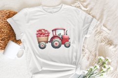 Valentines Day Tractor PNG, Kids Valentine Download, Boys Product Image 5
