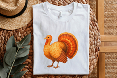 Thanksgiving Turkey PNG, Fall Harvest Turkey Art, Autumn Product Image 2