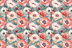 Floral Seamless Patterns, Watercolor Digital Paper Product Image 5