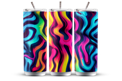 Abstract Rainbow Animal Print Patterns, Tumbler Wraps 20 oz Product Image 4