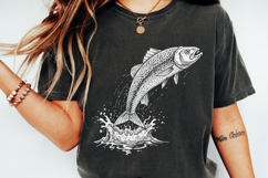 Bass Fishing PNG, Big Mouth Bass Digital Art, Fishing Product Image 5