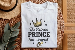 The Prince Prince Has Arrived PNG, Baby Boy Digital Product Image 5