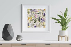 Watercolor Wildflowers Digital Papers - Seamless Patterns Product Image 4