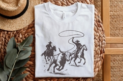 Digital Download Rodeo Cowboy PNG, Western Bull Riding Product Image 4