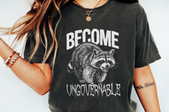 Vintage Angry Raccoon PNG, Trash Panda Meme Graphic, Funny Product Image 5
